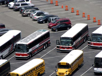 The Quick's buses from SDMS, and the Sable a little bit behind them. I made sure to park close by.