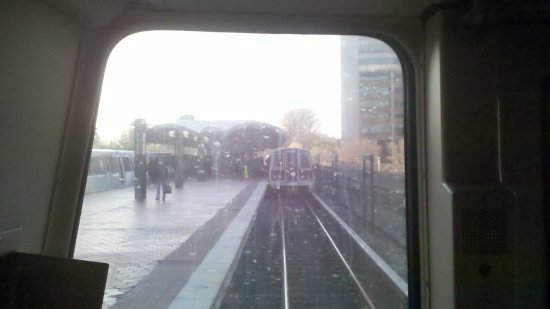 Then we started creeping up to the platform, and I noticed that the train ahead of us was still there.