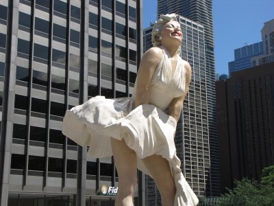 The Marilyn Monroe sculpture