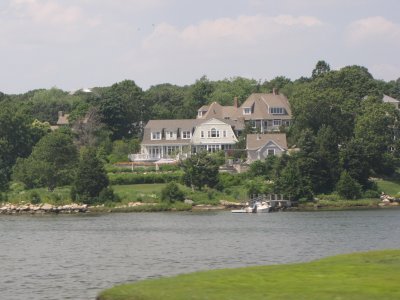 A gorgeous waterfront house, somewhere in eastern Connecticut.