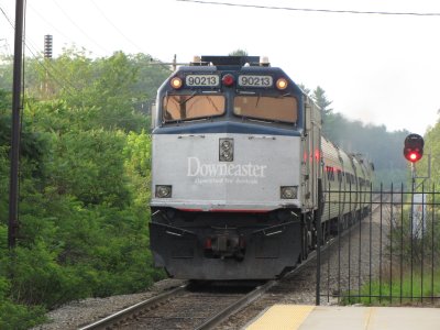 And goodbye to the Downeaster, as it continued on its run to Portland, Maine.