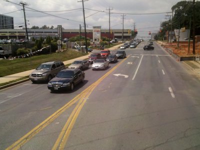 The Capitol Limited goes past Randolph Road in the Rockville area