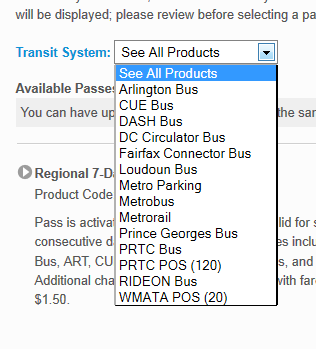 All of the options on the pass page