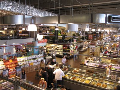 Inside the Lincoln Park Whole Foods store