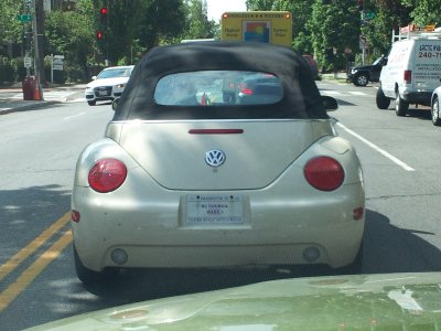 Jim Graham's Volkswagen Bug convertible.