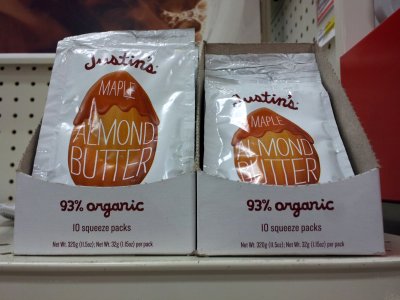 Justin's Maple Almond Butter: 93% organic!