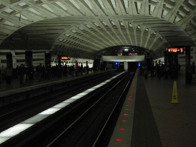 Metro Center upper level, January 8, 2011