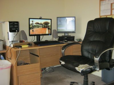 The old desk, right before I dismantled it