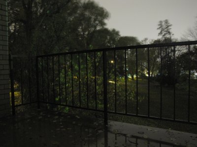 View off my balcony during Hurricane Sandy