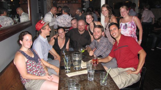 Everyone around the table.  I still don't understand why Tim decided to point himself sideways, but there you go, I suppose.