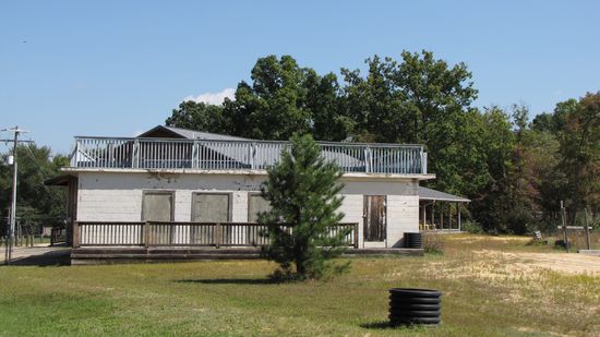 The bath house.  The original beach house was attached to this building in what is now a grassy area seen in the foreground of this photo.