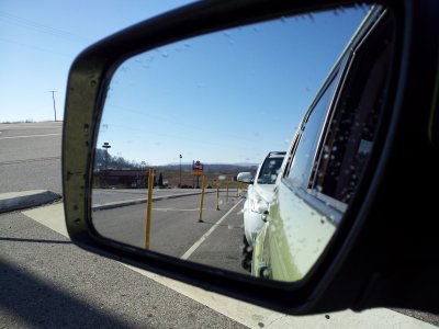 Waiting at a light, Thanksgiving 2012.