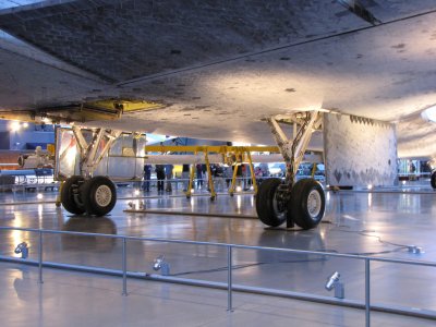 The underside of Discovery.