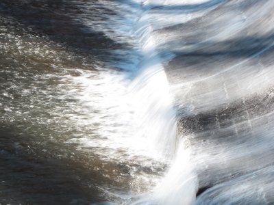 The bottom of Burnt Mills Dam