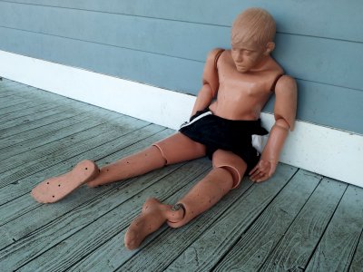 The lifesaving dummy.