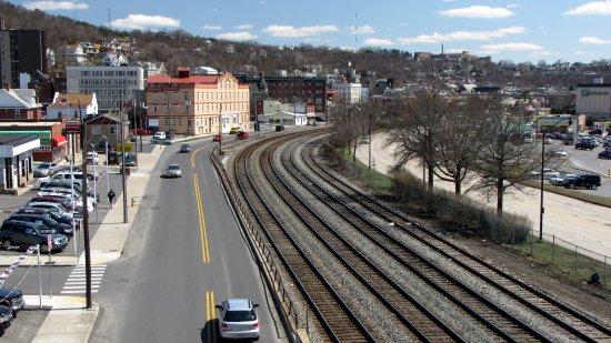 Cumberland as viewed from the tracks