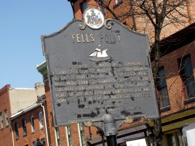 Fells Point historical marker