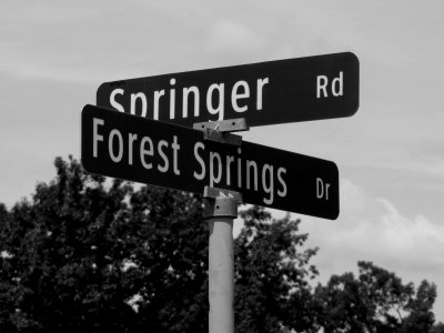 Street signs in a Stuarts Draft, Virginia neighborhood.