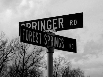 Street signs in a Stuarts Draft, Virginia neighborhood.