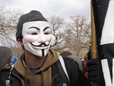Since when did they make a white Guy Fawkes mask?
