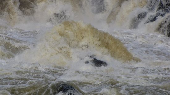 Great Falls in winter, from the Virginia side