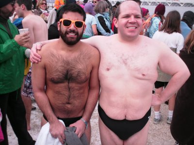 Ryan and me in our speedos
