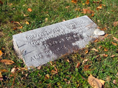 Aunt Ruth's marker.