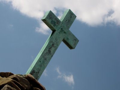 Detail on the Christopher Newport Cross. Considering that this photo shoot was done on the day before Easter, I found it somewhat fitting, even though I don't celebrate Easter.