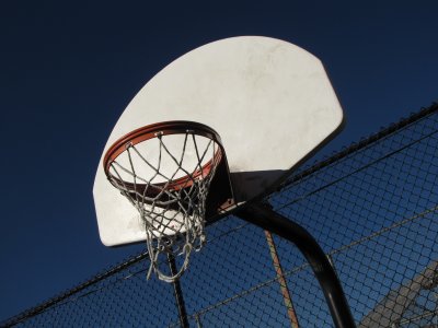 Basketball goal at Stead Park