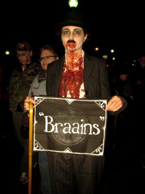 Zombie Charlie Chaplin.