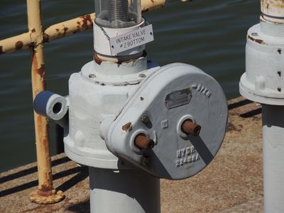 Close-up of intake valve #2 bottom.