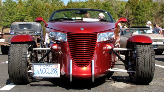 Chrysler Prowler.  I love this car because it has such a unique design for a non-hot rod car.  Reminds me to a certain extent of a street-legal version of an Indy car.