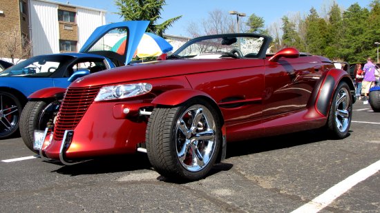 Chrysler Prowler.  I love this car because it has such a unique design for a non-hot rod car.  Reminds me to a certain extent of a street-legal version of an Indy car.