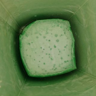 The blob of fabric softener solids in the bottom of the carton.