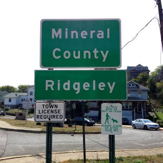 Ridgeley, West Virginia: Town License Required.