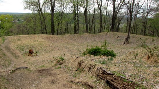 The site of a Civil War-era stone fort