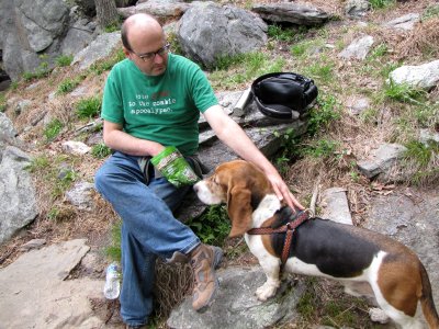 Pete and Bruno take a break