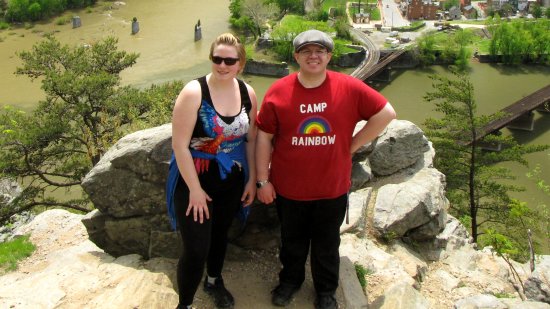 Melissa and I at the overlook