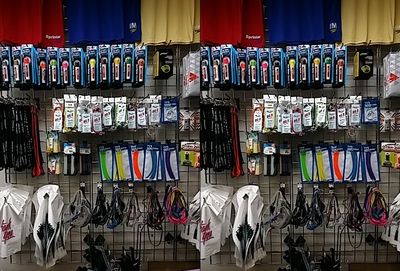 It's a good thing that the staff at Aardvark knows me well.  I commented while taking this one, "Now to decide what color bungee cord to get.  Might as well decide... in 3D!"