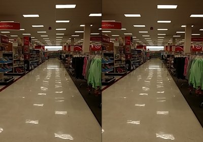 The main aisle at Target