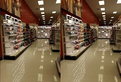 The cosmetics aisle