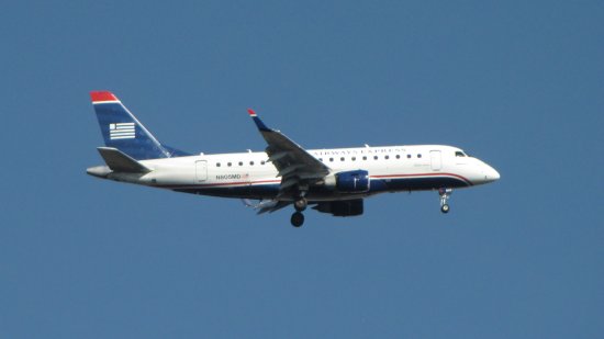 N805MD, an Embraer ERJ-170-100SU for US Airways Express, and likely to be repainted for American Eagle before too long.