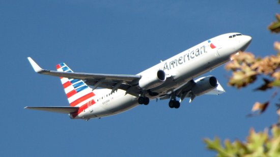 N908NN, a Boeing 737-823, and the first plane in the American Airlines fleet to wear the company's new livery.