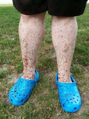 My legs after power washing a bunch of stuff