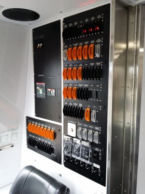 Breaker switches, behind the operator's head, as in the 6000-Series cars.
