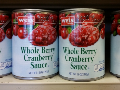 "This is that weird kind of cranberry sauce that doesn't look like the can it came out of."