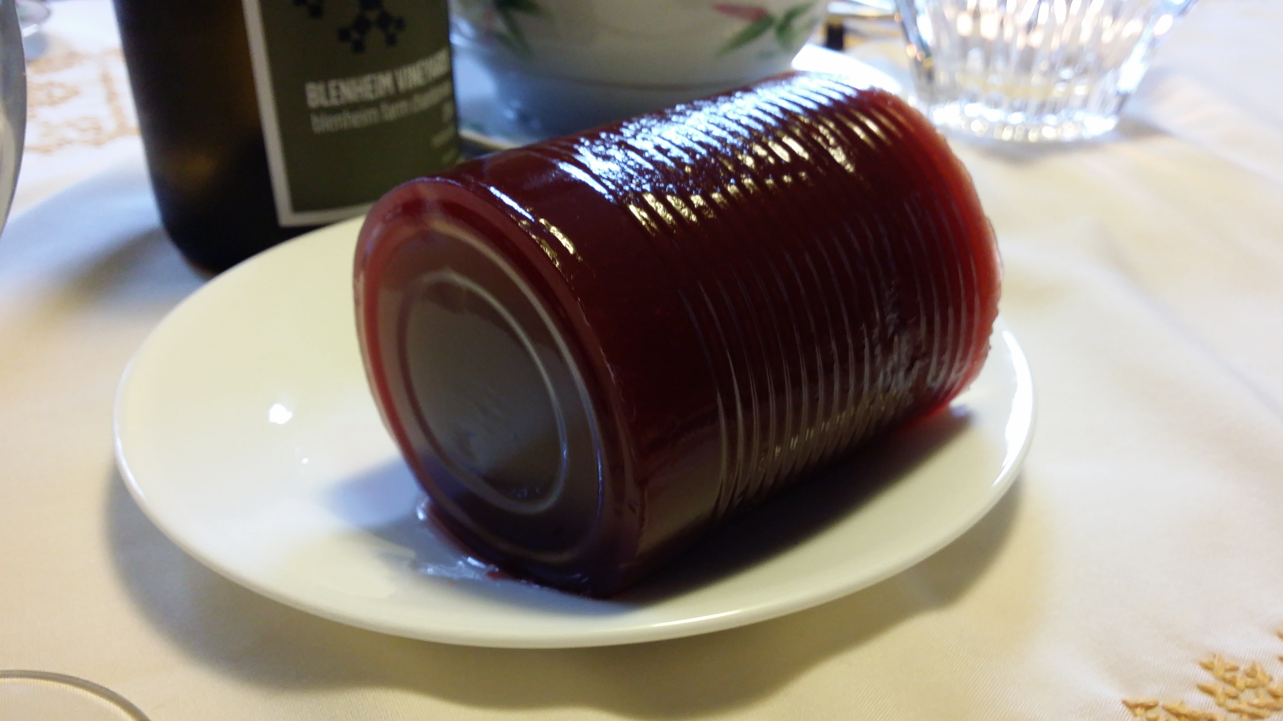 The Schumin Web » Cranberry sauce. From a can.