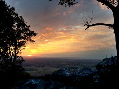 Sunset. View facing southwest.