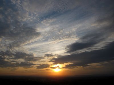 Sunset. View facing southwest.