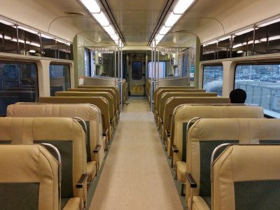 Interior of our train